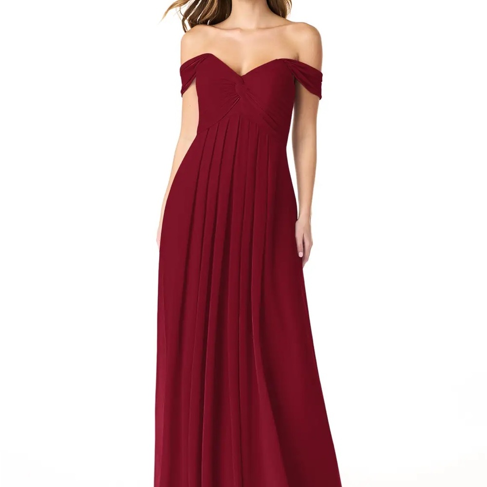 Azazie Kaitlynn Burgundy Dress